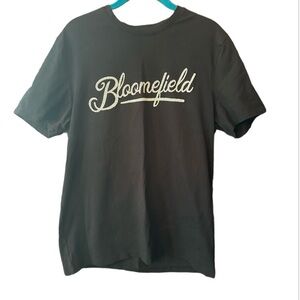 Men’s Bloomefield Jeans Co T-Shirt Black w/ white Logo Size Medium